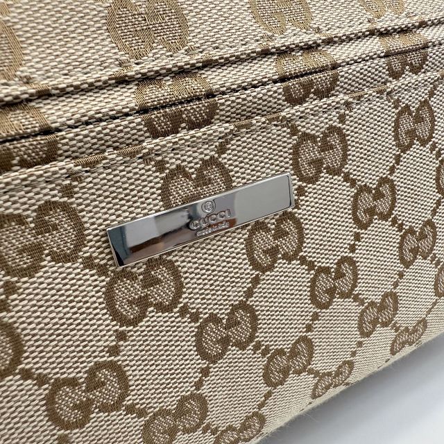 GG original canvas medium shoulder bag 875377 sand