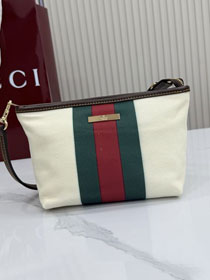 GG original canvas small pouch A000MM white