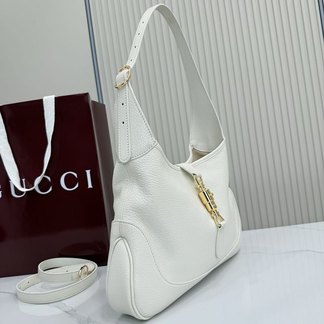GG original lambskin jackie 1961 medium shoulder bag 863136 white