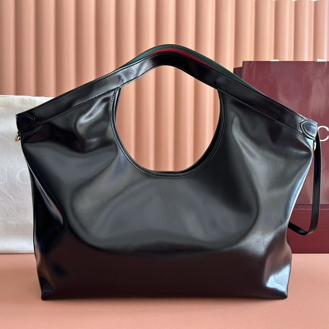 GG original soft calfskin giglio large tote bag 853971 black