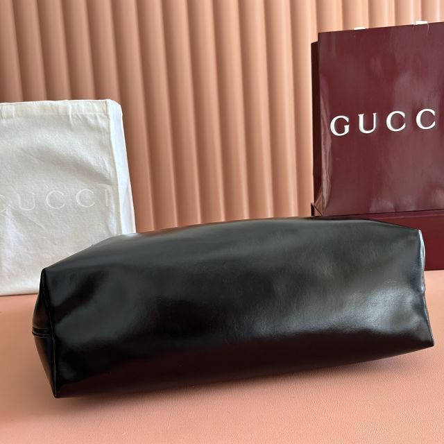 GG original soft calfskin giglio large tote bag 853971 black