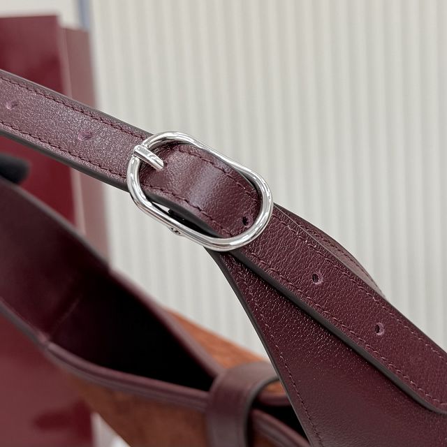 GG original suede jackie 1961 medium shoulder bag 863136 brown