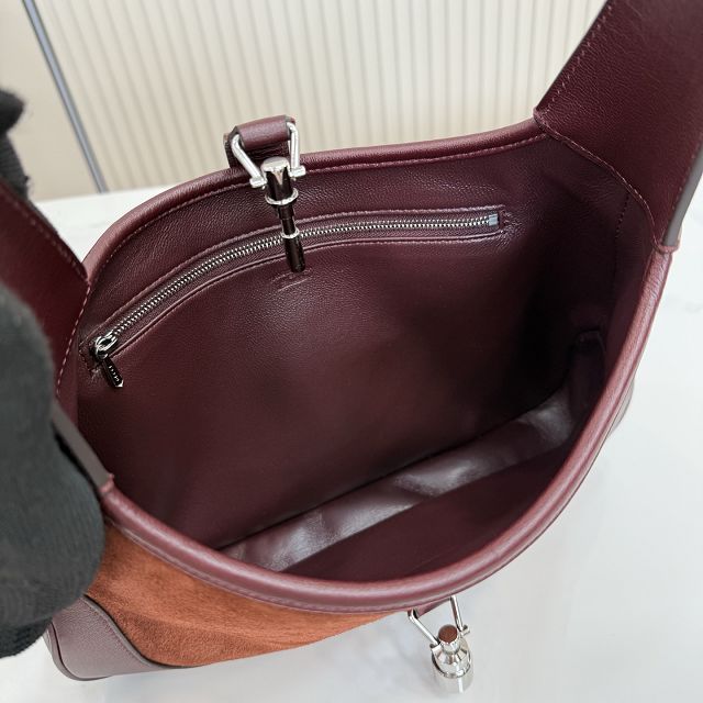 GG original suede jackie 1961 medium shoulder bag 863136 brown