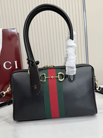 GG original calfskin borsetto medium boston bag 866732 black
