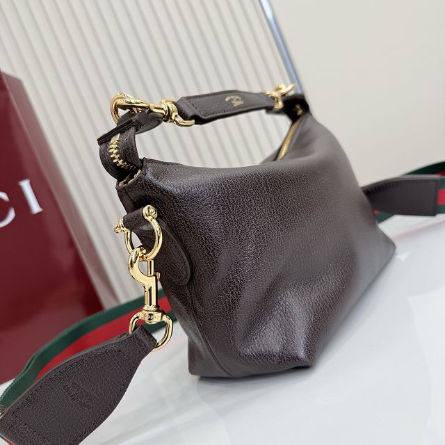 GG original calfskin brera small crossbody bag 871595 dark brown