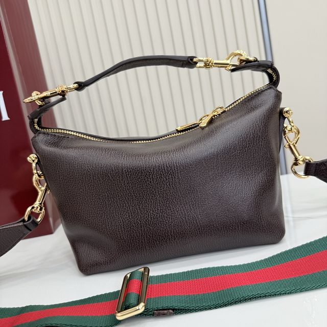 GG original calfskin brera small crossbody bag 871595 dark brown