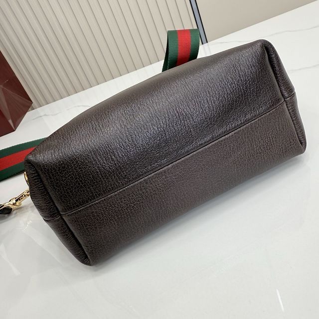 GG original calfskin brera small crossbody bag 871595 dark brown
