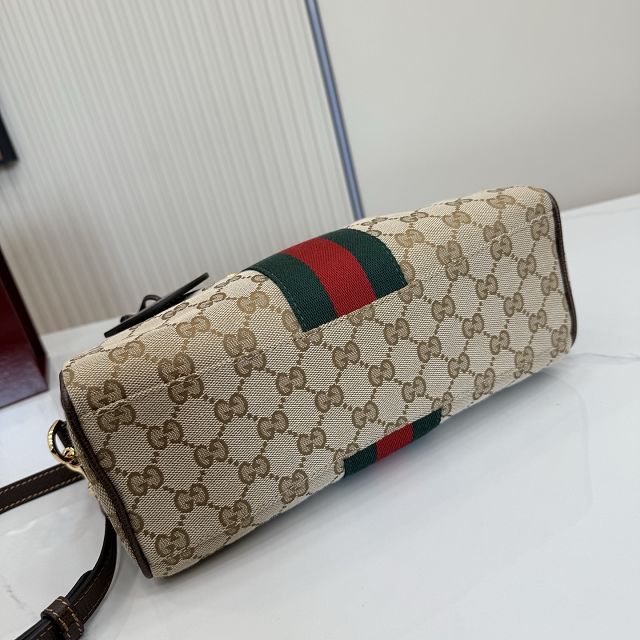 GG original canvas borsetto medium boston bag 866732 brown