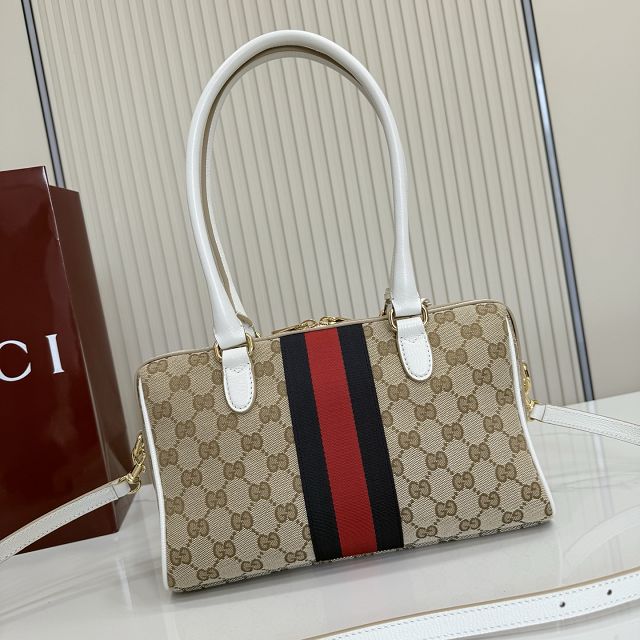 GG original canvas borsetto medium boston bag 866732 white