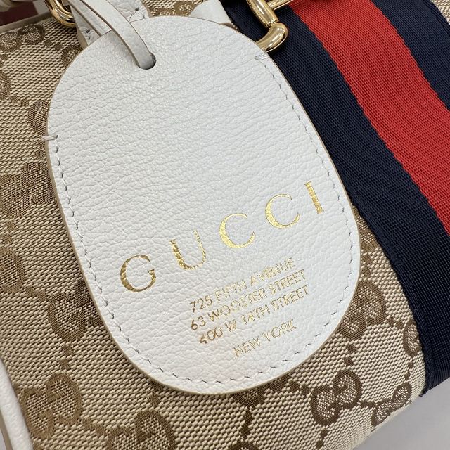 GG original canvas borsetto medium boston bag 866732 white