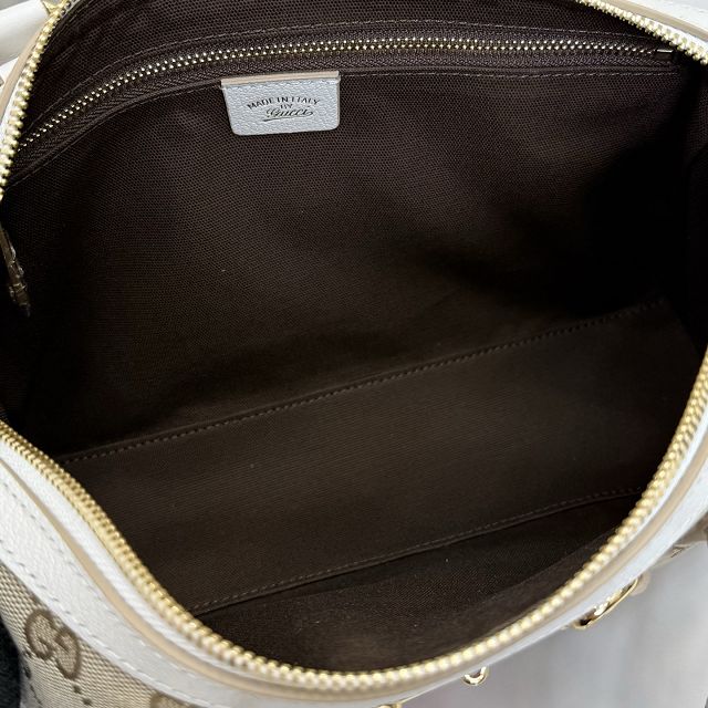 GG original canvas borsetto medium boston bag 866732 white