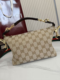 GG original canvas brera small crossbody bag 871595 sand