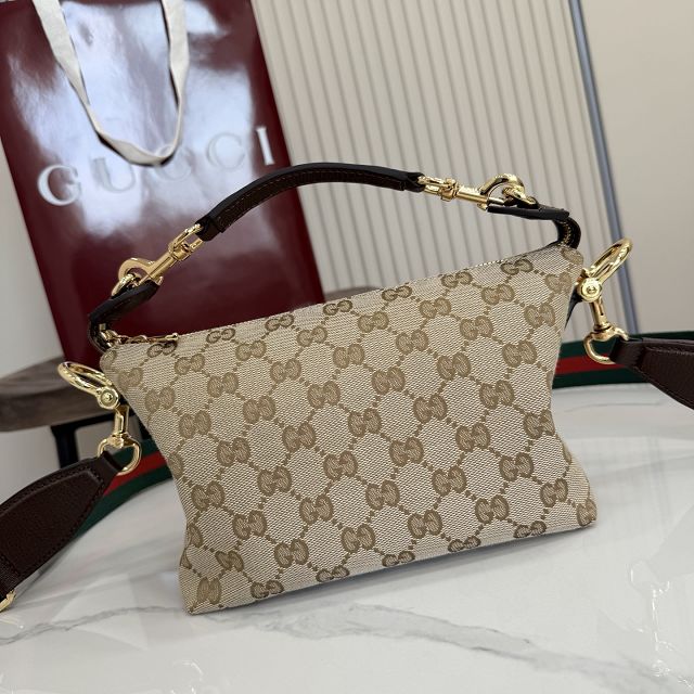 GG original canvas brera small crossbody bag 871595 sand