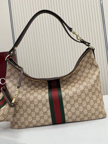 GG original canvas large shoulder bag A008NS sand