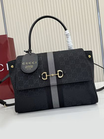 GG original canvas paparazzo medium top handle bag 875018 black