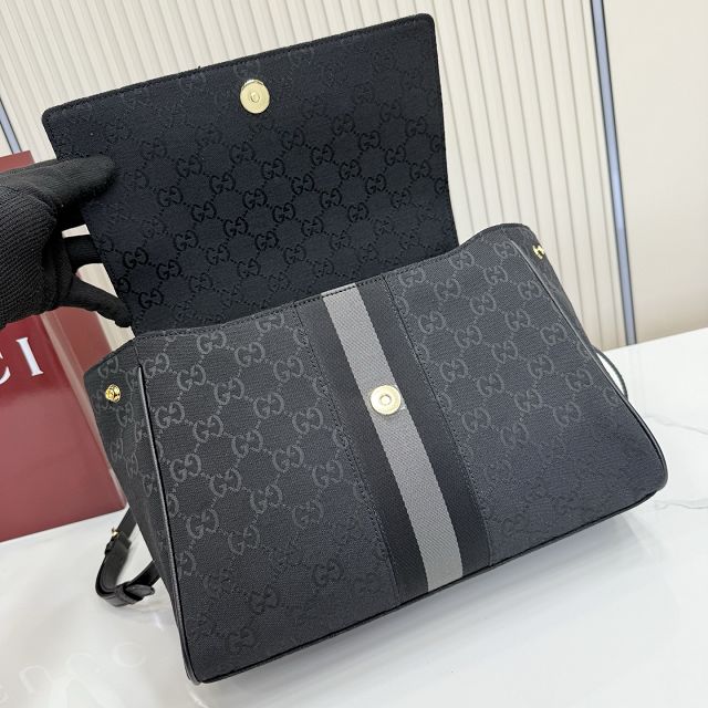 GG original canvas paparazzo medium top handle bag 875018 black