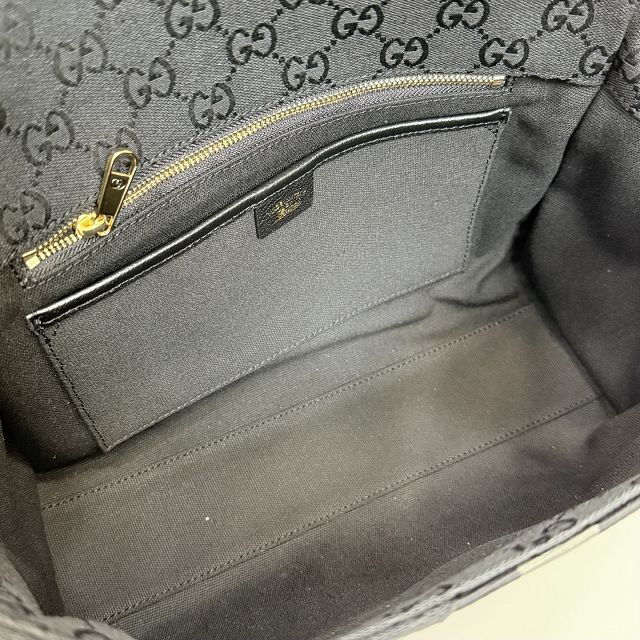GG original canvas paparazzo medium top handle bag 875018 black