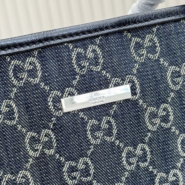 GG original denim tribeca large tote bag 874745 blue 