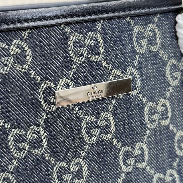 GG original denim tribeca small tote bag 875236 blue 