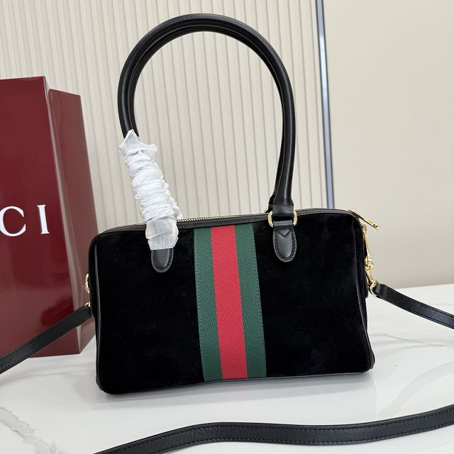 GG original suede borsetto medium boston bag 866732 black