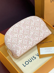 Louis vuitton original monogram embleme pochette cosmetique PM M2A419 pink