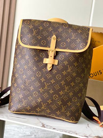 Louis vuitton original monogram grid canvas flaneur backpack M29295 yellow