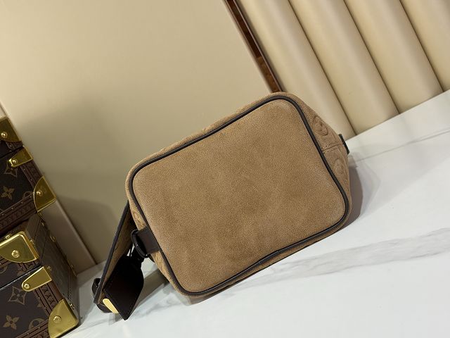 Louis vuitton original suede all in BB handbag M29834 brown
