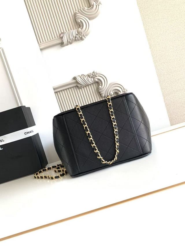 CC calfskin mini shopping bag AS6199 black