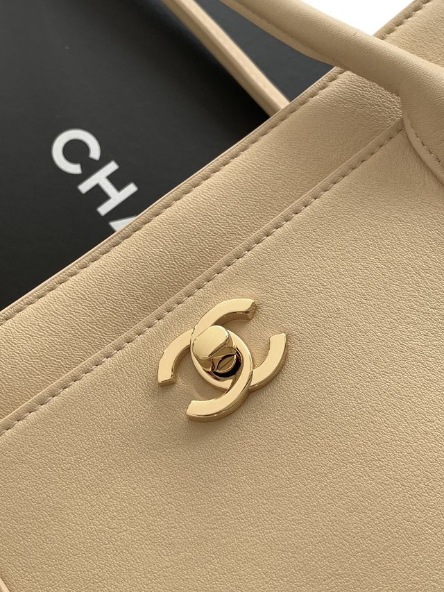CC calfskin small tote bag AS6243 beige