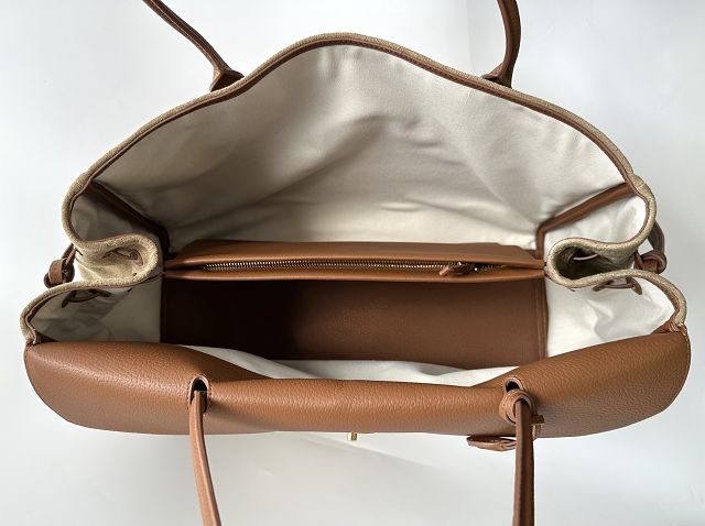 CC suede calfskin large shopping bag AS6289 brown