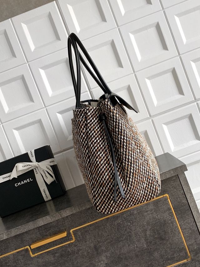 CC tweed large shopping bag AS6289 black