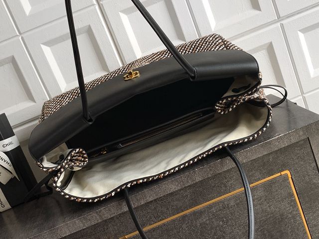 CC tweed large shopping bag AS6289 black