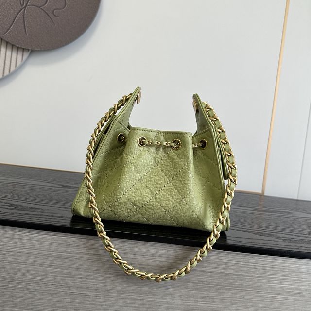 CC grained calfskin 25 mini handbag AS5631 light green
