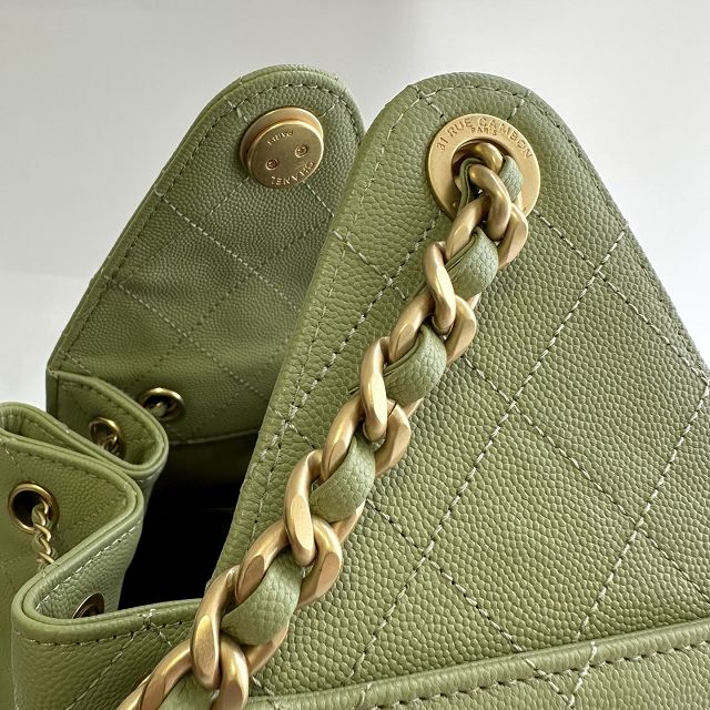 CC grained calfskin 25 small handbag AS5293 light green