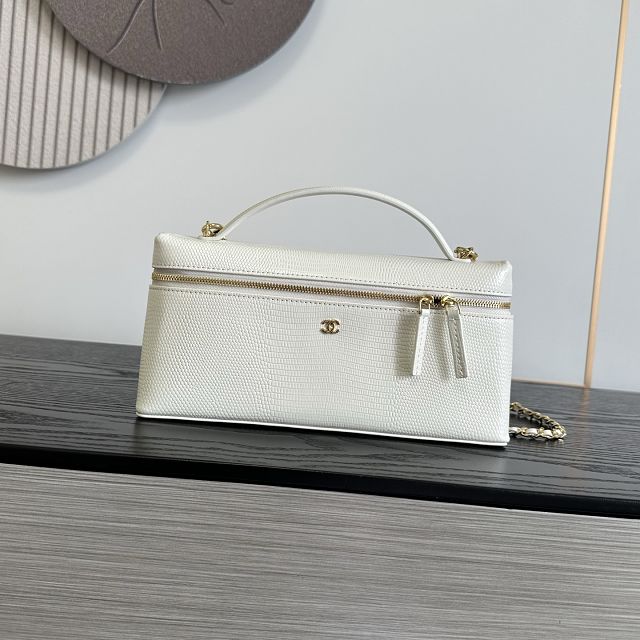 CC lizard calfskin top handle flap bag AS6473 