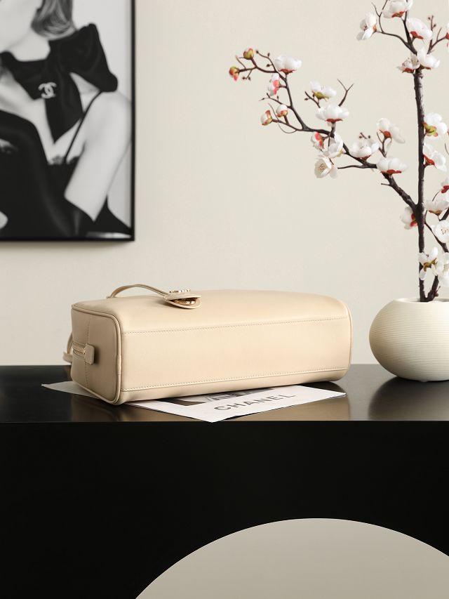 CC calfskin large bowling bag AS6580 beige