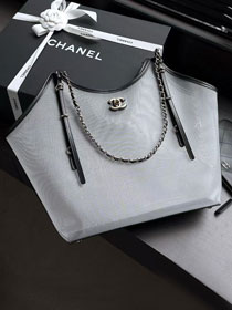 CC mesh large shopping bag AS5466 black