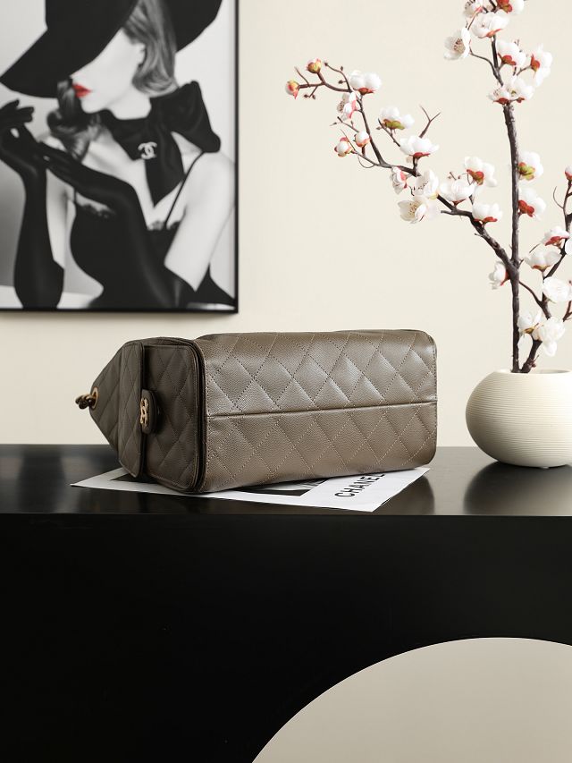 CC grained calfskin 25 small handbag AS5293 dark khaki
