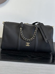 CC grained calfskin bowling bag AS6216 black