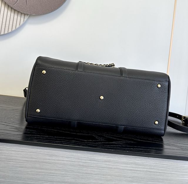 CC grained calfskin bowling bag AS6216 black