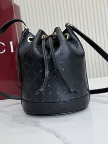 GG original calfskin venice mini bucket bag 876060 black