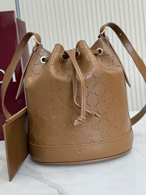GG original calfskin venice small bucket bag A002GW brown