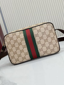 GG original canvas mini bag with web 876391 brown