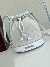 GG original canvas venice mini bucket bag 875237 white 