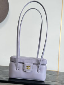 CC grained calfskin small vanity AP5067 purple