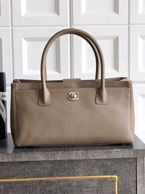 CC grained calfskin small tote bag AS2156 light brown